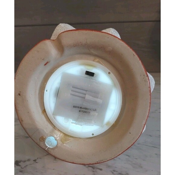 Ceramic Lighted Christmas Tree Flocked 10" Battery Operated 2016 MerchSource LLC - Picture 7 of 7